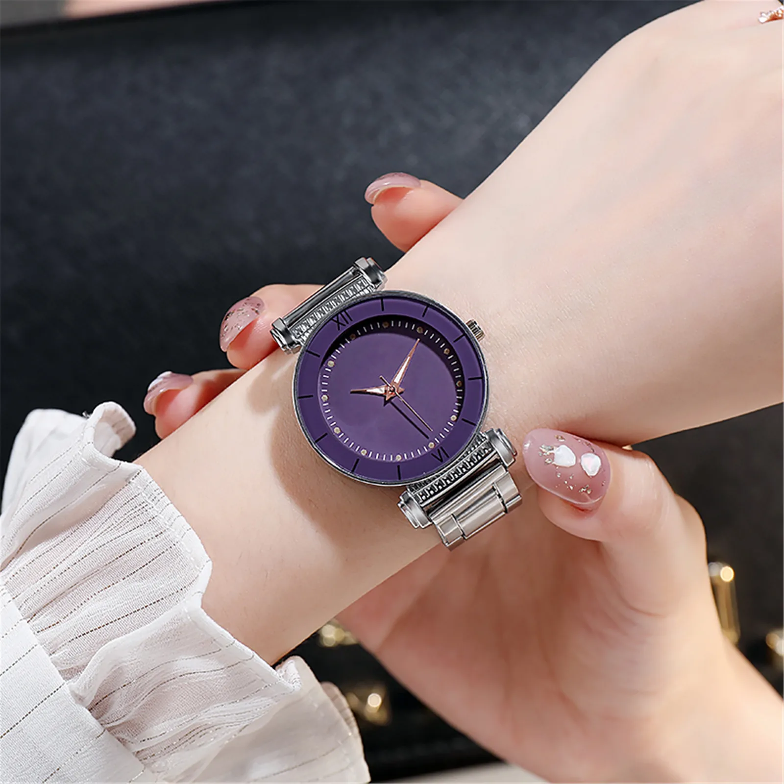 

Fashion Women Watch Stainless Steel Band Dress Quartz Wrist Watches Luxury Top Brand Casual Ladies Wristwatch Relogio Feminino