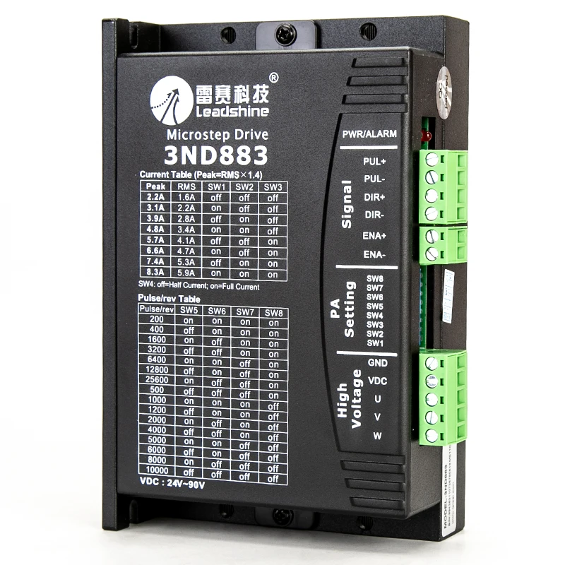 Leadshine трехфазный классический аналоговый шаговый двигатель привод 3ND883 DC18-80V 2 1-8.3A