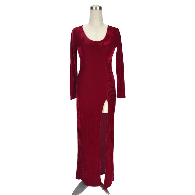 2019 новое длинное вечернее платье элегантное женское золотое бархатное с длинным