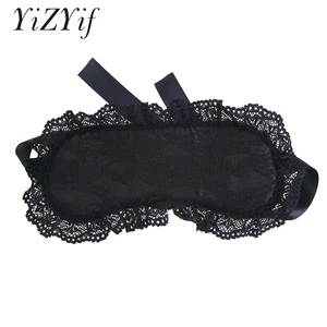 Женская Сексуальная кружевная маска для глаз с повязкой на глаза, нижнее белье, маскарадный костюм с завязками из ленты, косплей, сексуальный костюм, маска для глаз, нижнее белье