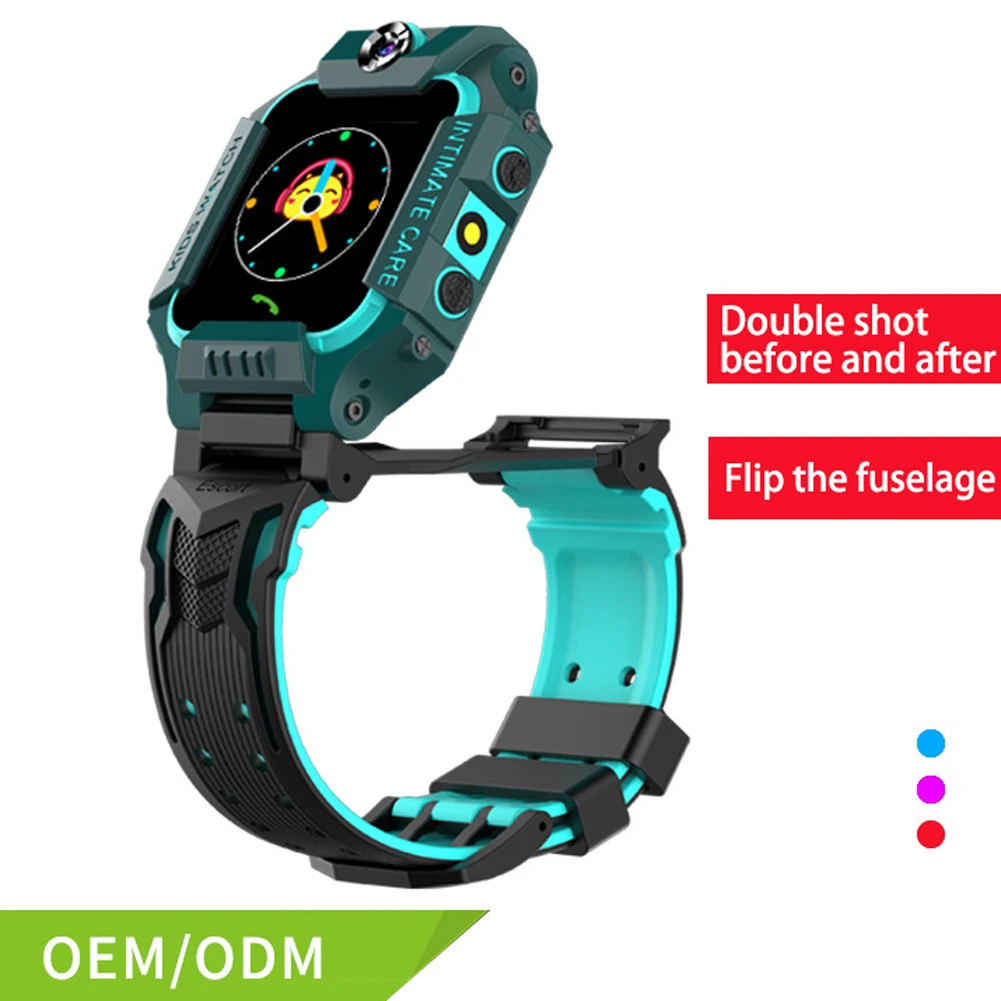 Новый стиль двойная камера sim-карта gps умные часы с GSM сенсорным экраном GPRS LBS