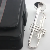 new mfc bb trumpet 3335s silver plated music instruments profesional trumpets student included case mouthpiece accessories