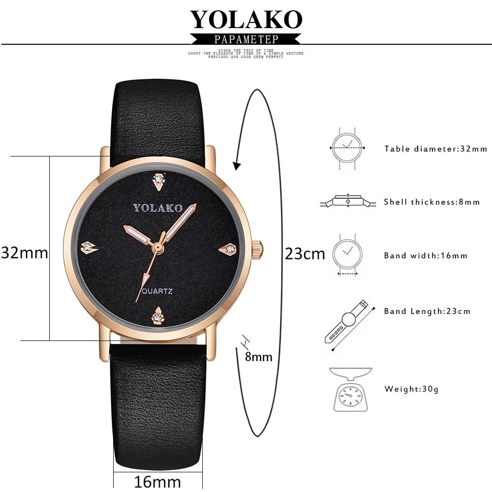 

YOLAKO Brand Leather Women's Watches Starry Sky Watches Ladies Watch Women Analog Wristwatches Clock bracelet watch Reloj Mujer