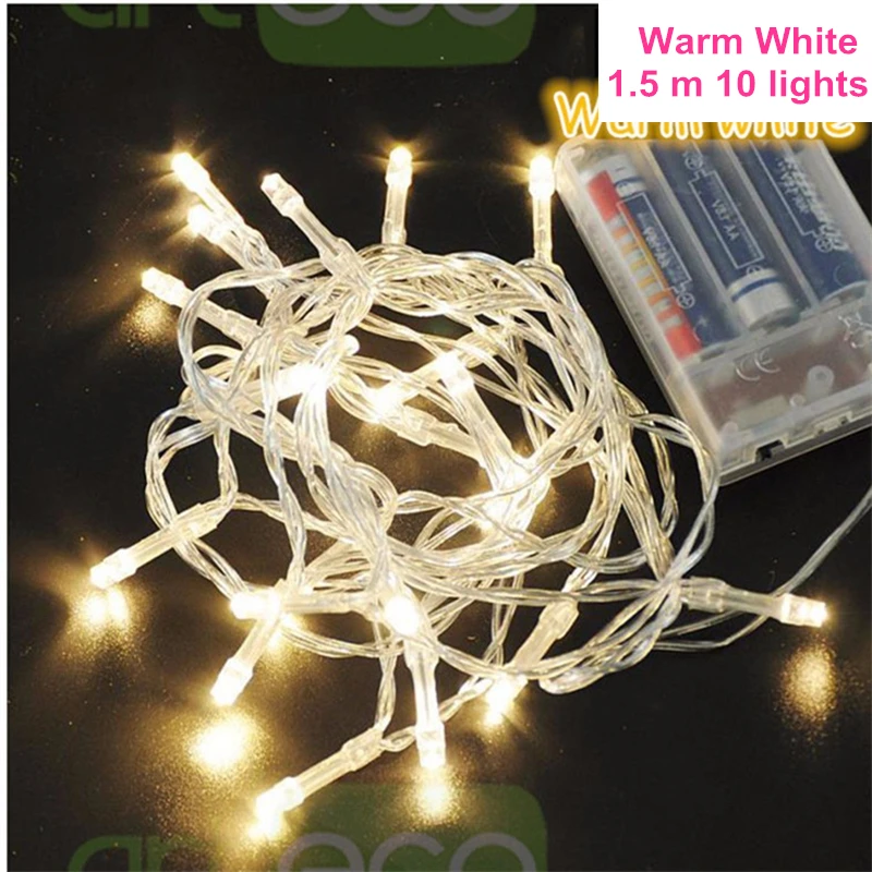 Warm White 10LED Рождественские украшения 10 20 шаров, марокканский струнный светильник, Рождественский декоративный светильник s, Новогоднее украшение, Рождественский Navidad Noel, L - Цвет: Warm White 10LED