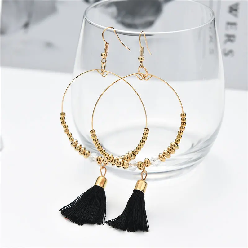 

Europe And The United States Sell New Exaggerated Design Tassel Fine Eardrop Ethnic Wind