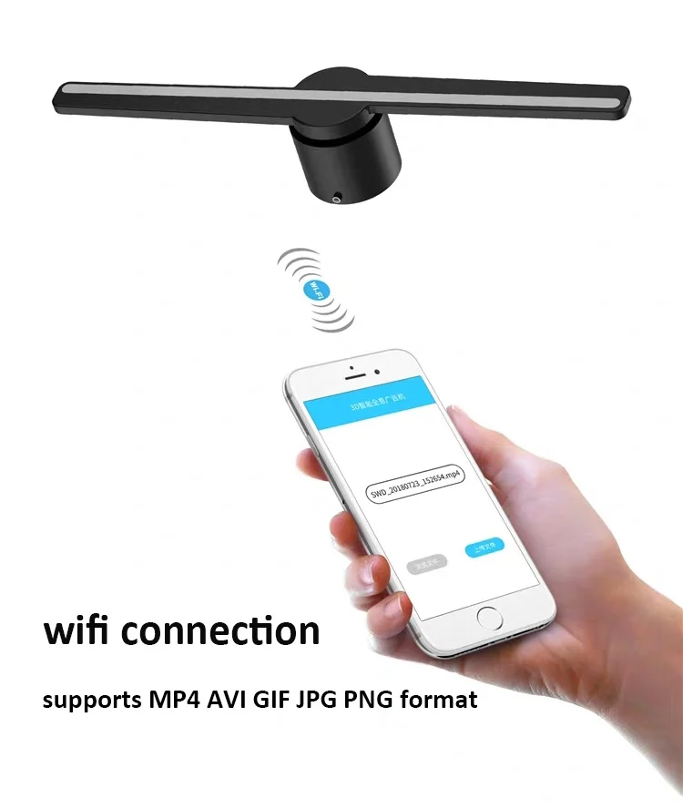 3D Голограмма проекты 42 см Wifi Играть содержание 3D голографический дисплей для рекламы