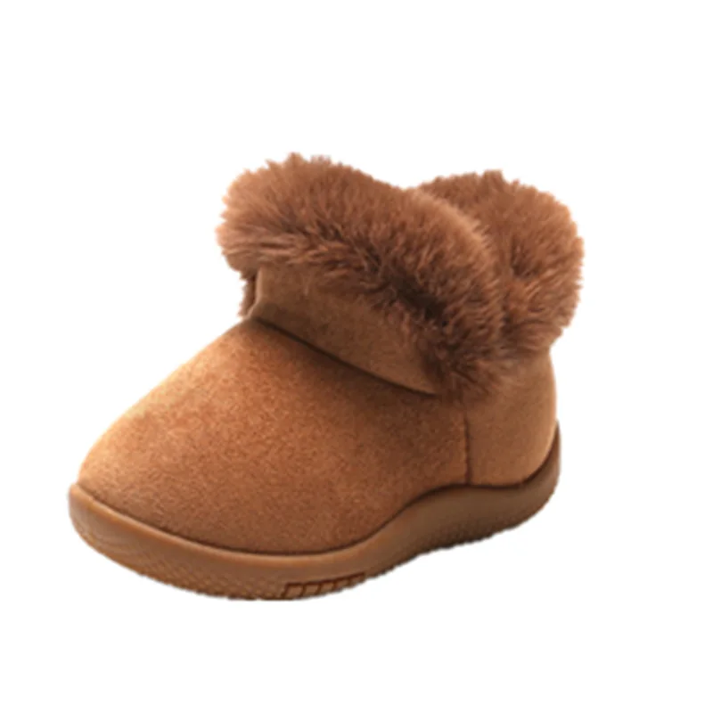 

New 0-3-year-old Children's Snow Boots Thickened Boys Girls Walking Shoes Non Slip Baby Cotton Shoes