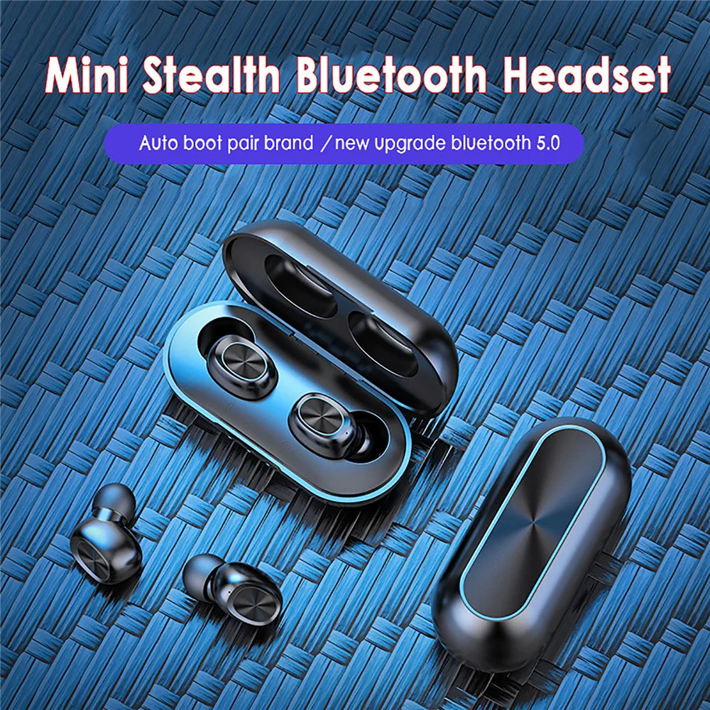

Wireless Headphones Touch Control Bluetooth 5.0 Earphones With Microphone Sport Waterproof Earbuds Headset For iOS Android