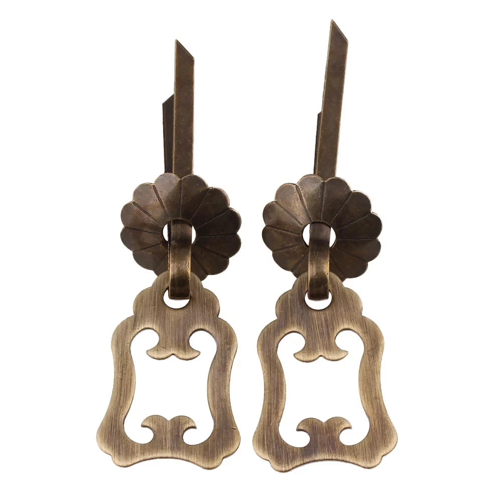 Бронзовая латунная шкатулка для ювелирных изделий фурнитура с u-образной ручкой 2