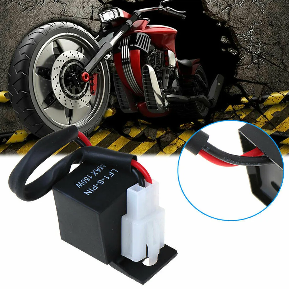 1pcs 2 Pin 12V Electronic LED Flasher Relay Fix Motorcycle Turn Signal Lights Blinker Replacement Accessories |