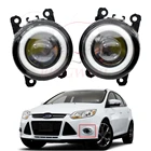 2 шт. для F-ord Focus MK3 седан 2011-светодиодный туман светильник Ангел глаз DRL Дневной светильник для Fiesta V Хэтчбек JH _ JD _ 2001-2008
