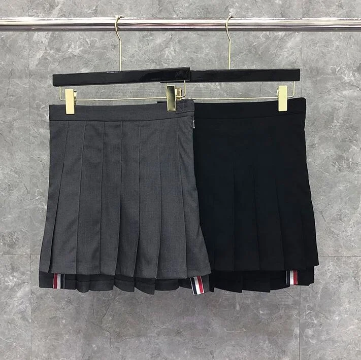 

2021 Fashion Brand Skirts Women High Waist Slim Skirts Above Knee Mini Skirt Cotton Casual Summer Short Pleated Skirt