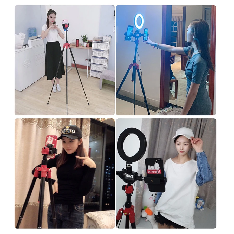 MAMEN селфи палка светодиодный кольцевой светильник беспроводной Bluetooth штатив