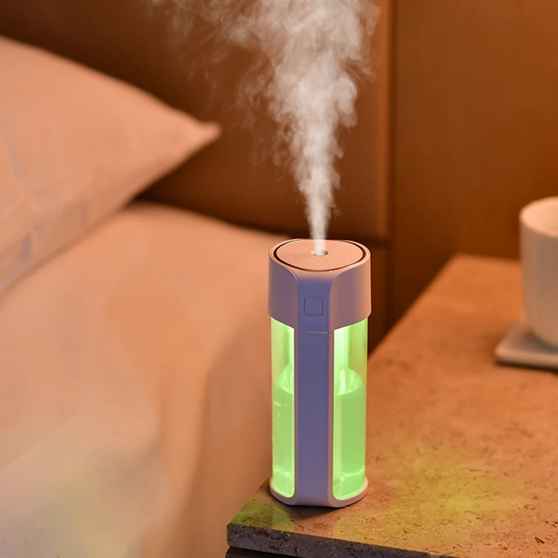 260 мл Прозрачный флакон ультразвуковой увлажнитель воздуха романтический