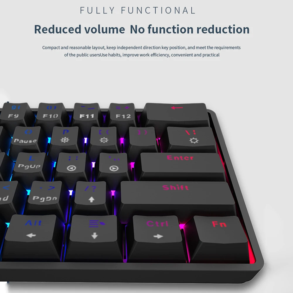 

K28 Mechanical Keyboard Wireless Bluetooth Gaming Keyboards 61-Key Keycaps Dual-Mode RGB Backlit Waterproof Teclado Mecanico