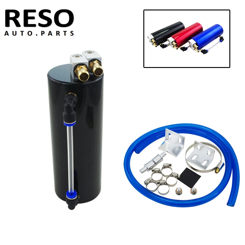 RESO 350ML алюминиевый гоночный маслоуловитель/круглый резервуар для турбо масла