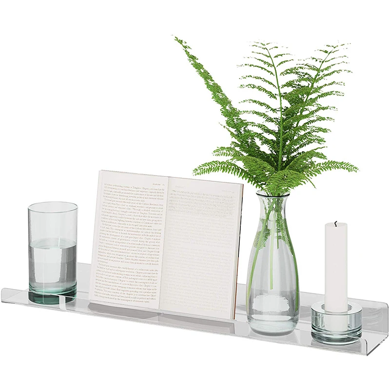 Прозрачный акриловый Невидимый детский плавающий настенная книжная полка