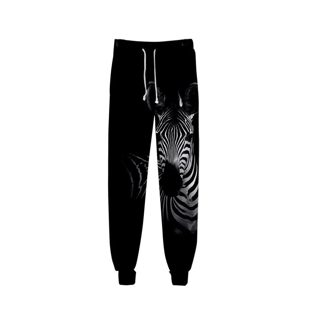 

Men's sports casual pants 3D Print Zebra Running Pants Fashion Streetwear Long Trousers Casual Harajuku Sweatpants Winter Mid