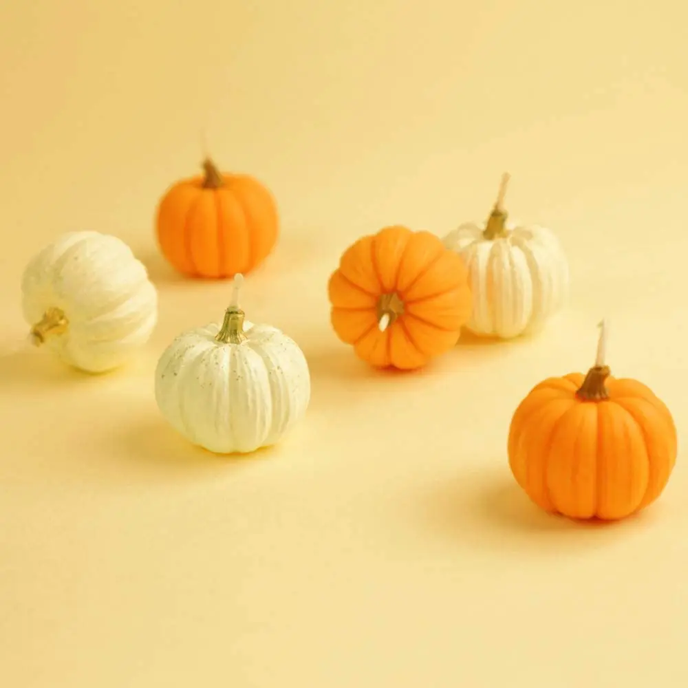 3D силиконовая форма для свечей в виде тыквы изготовления мыла конфет шоколада