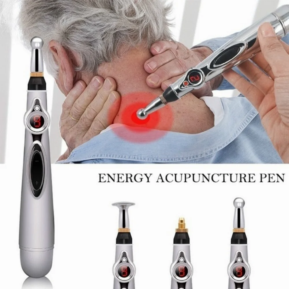 

Electronic Acupuncture Pen Electric Meridians Laser Therapy Heal Massage Pen Meridian Energy Pen Relief Pain Tools Massage Tool