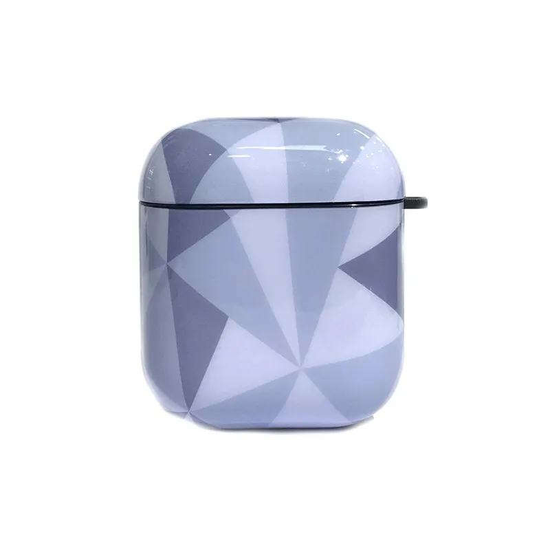 gray-diamond Беспроводной чехол для наушников Airpods2, роскошный мраморный Мягкий силиконовый чехол для Air Pods, Защитные чехлы для зарядки Airpod Etui - Цвет: gray-diamond