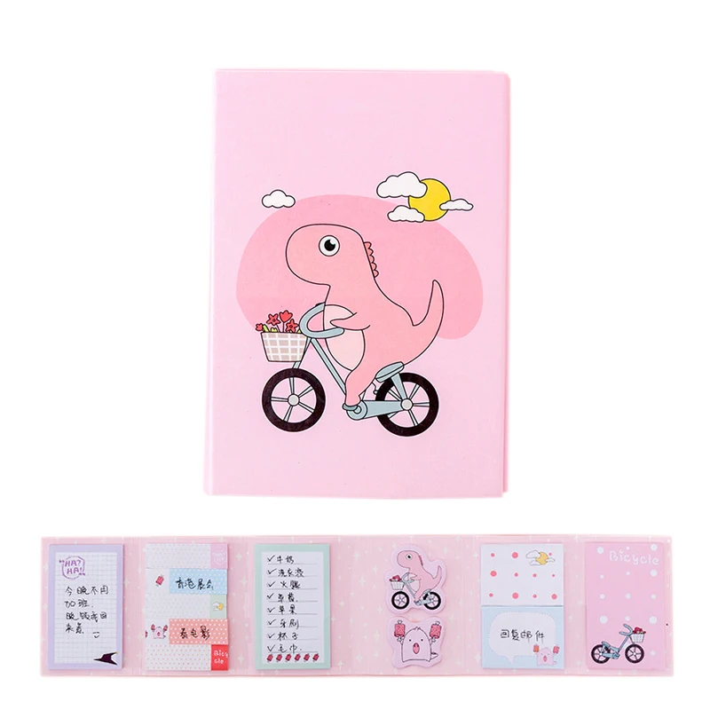 

1PC Creative Kawaii Cartoon Dinosaur Self-adhesive Memo Pad Sticky Notes Student Notepad Office School Stationery Supplies 02201