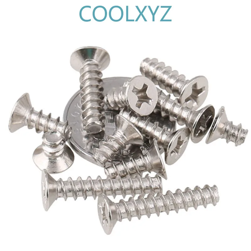 CoolXYZ поперечная потайная плоская головка с плоским концом саморезы КБ Philips