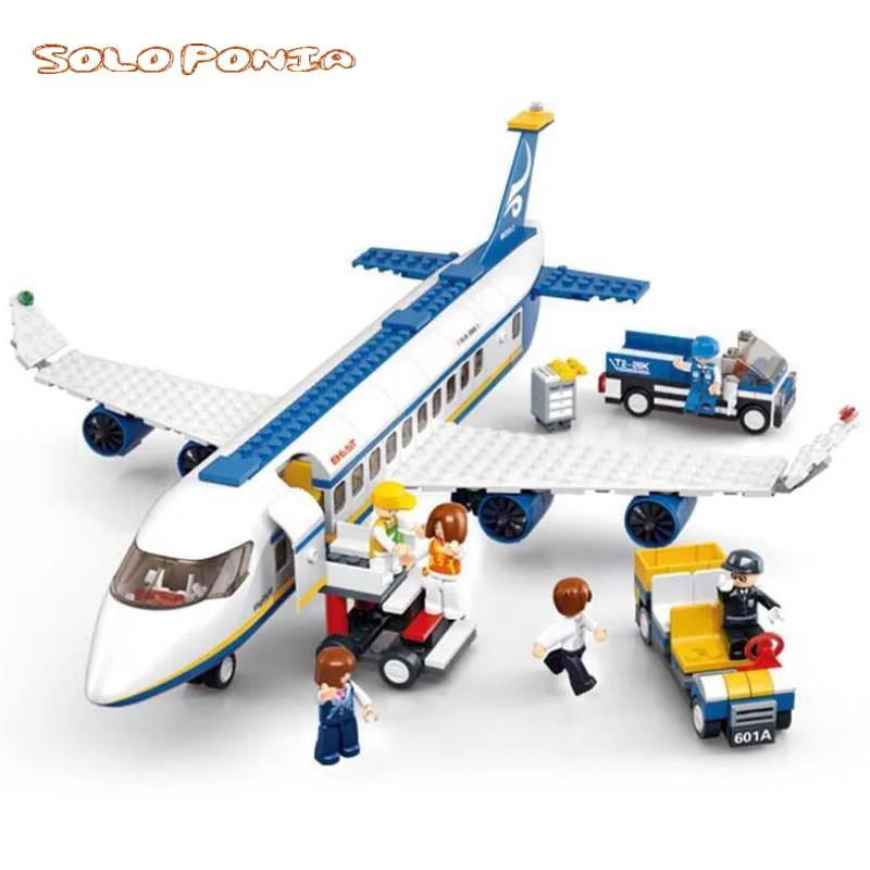 Конструктор городской самолет из 383 блоков совместимый с Lego|model aircraft|lego modelmodel building