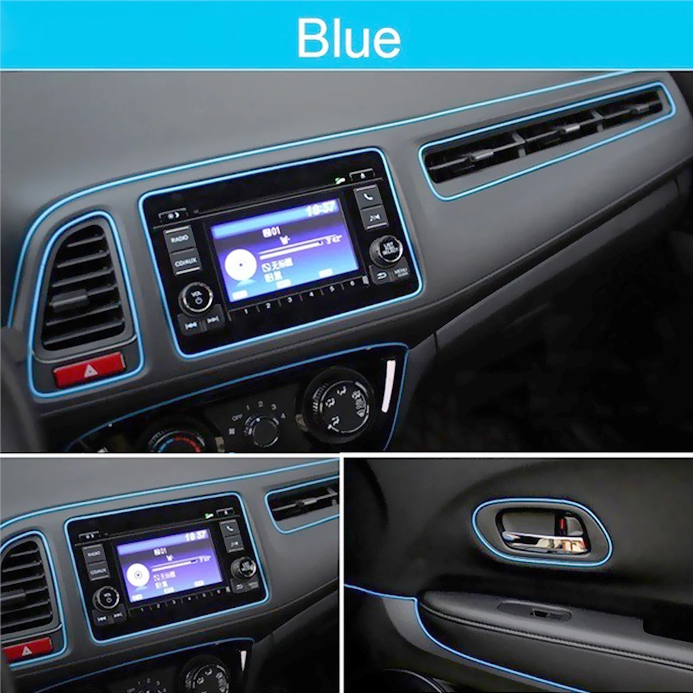 LEEPEE Universal Edge Sticker Interior Mouldings Trim Line Protection Strip 3 Meter Dashboard DIY Car Door Decor | Автомобили и