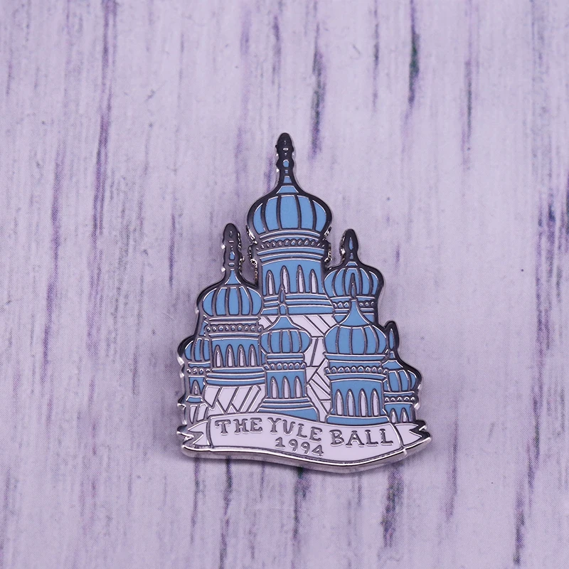 Брошь Yule Ball с эмалью в стиле ретро европейская архитектура традиционная