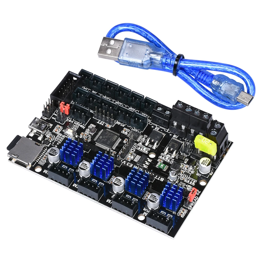BIGTREETECH SKR MINI E3 материнская плата 32 бит ARM+ TFT35 сенсорный экран комплект интегрированный TMC2209 UART для Ender 3 3d принтер плата мкс