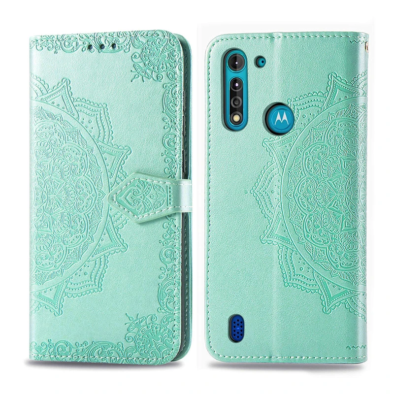 Чехол-Кошелек для Motorola Moto G8 Power Lite чехол из искусственной кожи с цветочным