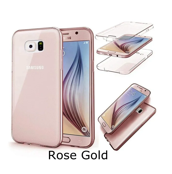 360 двойной силиконовый, мягкий, телефонный чехол для samsung Galaxy S3 S4 S5 S6 край S7 S8 плюс S9 S10E Note3 4 для девочек от 5 до 8 лет 9 G530 G360 для Note10 pro - Цвет: 4