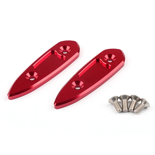 Areyourshop мотор мотоцикла CNC алюминиевый зеркальный заглушка крышки для Yamaha YZF R3- R25 2013- Аксессуары двигателя - Цвет: Красный