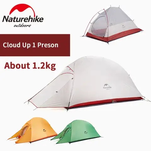 Палатка для кемпинга Naturehike Cloud Up, 20 г, силикон, 1,2 кг