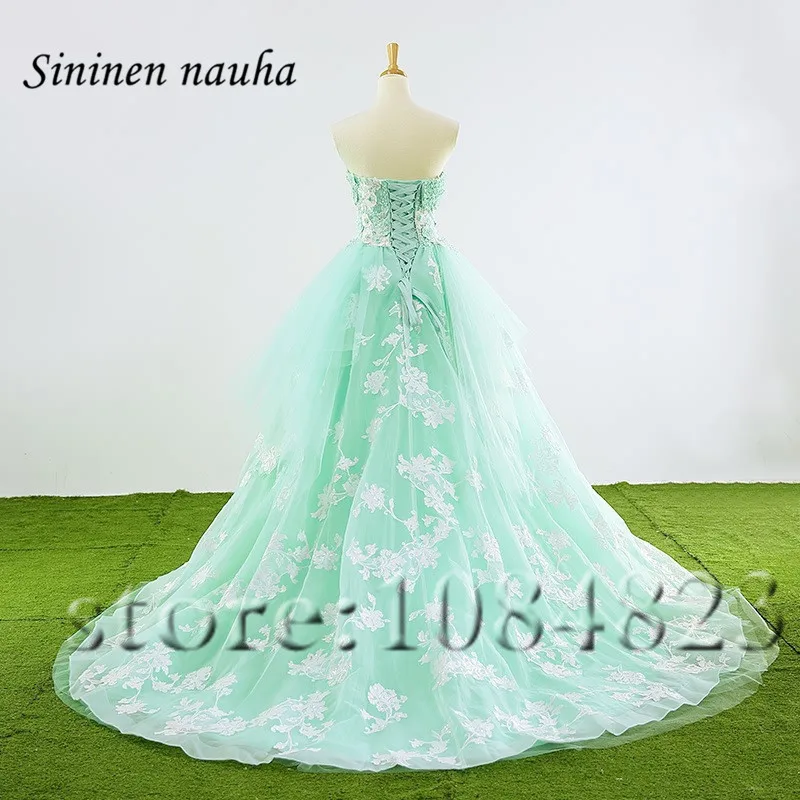 

Quinceanera Dresses 2019 Mint Beaded Appliques Tulle Prom Formal Ball Gown Sweet 16 Dresses Plus Size Vestidos De 15 Anos 379
