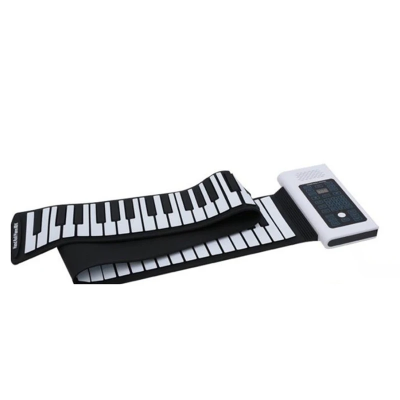 Ручной рулон электронная пианино 88 клавиш утолщенная клавиатура для начинающих