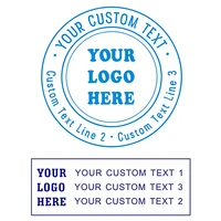 custom logo stamp blank ink pad self inking stamper rubber personalized for card making with name print for clothes