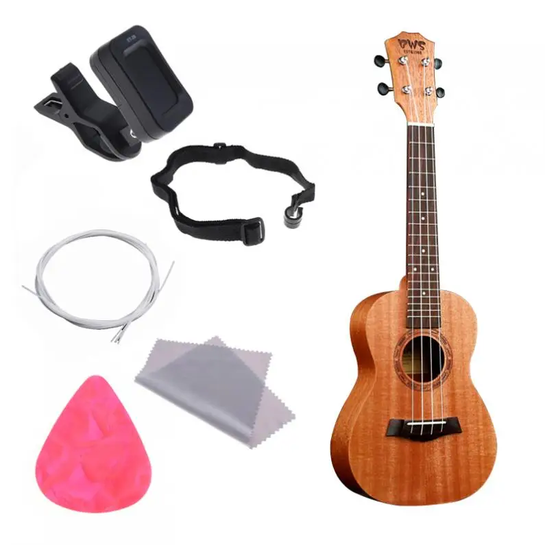 23 Inch Concert Ukulele Full Kits 18 Fret Mahogany Wood Hawaiian Four String Guitar Guitarra Musical Instruments Christmas Gifts enlarge
