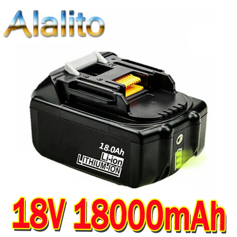 Аккумуляторная батарея BL1860 для Makita 18 в 18000 мА · ч 0 А светодиодный Литий ионный