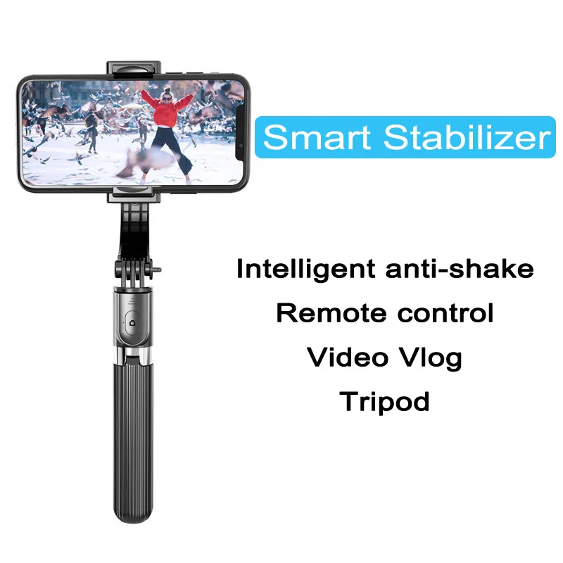 Smartphone Stabilizer Foldable Pocket Gyroscope Axis Gimbal 12 Pro Max Android Anti-shake Handheld Selfie Stick for Samsung S20 enlarge