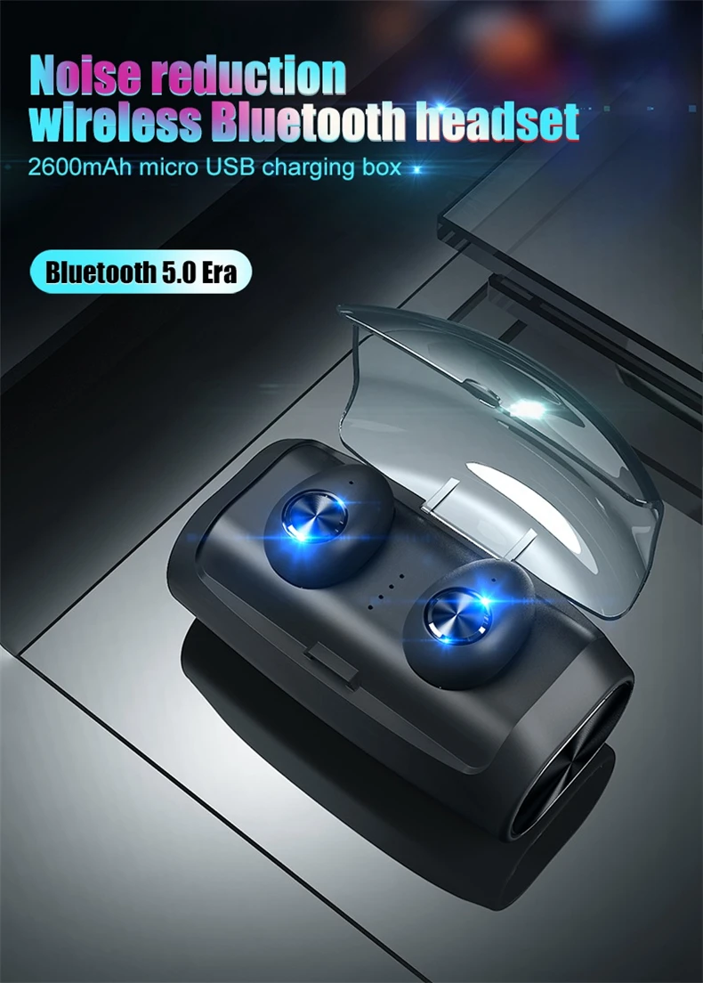 CALETOP V6 TWS наушники Bluetooth 5,0 беспроводные наушники-вкладыши стерео наушники водонепроницаемые беспроводные наушники с микрофоном зарядная коробка