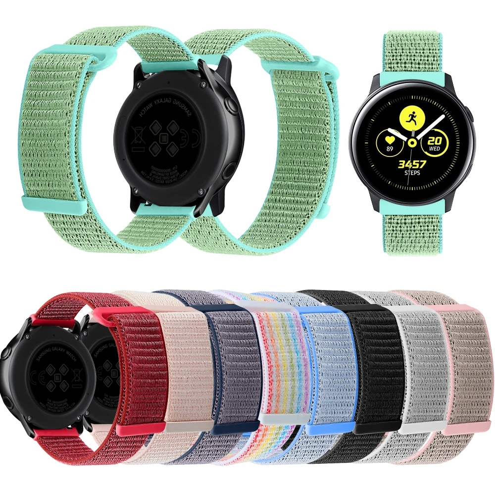 Для отдыха нейлоновый ремешок для часов samsung Galaxy Watch Active Smartwatch браслет Amazifit