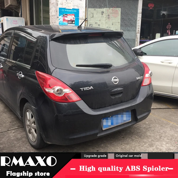 Спойлер для NISSAN TIIDA 2008 2011 Versa спойлер высокого качества из АБС пластика цветной