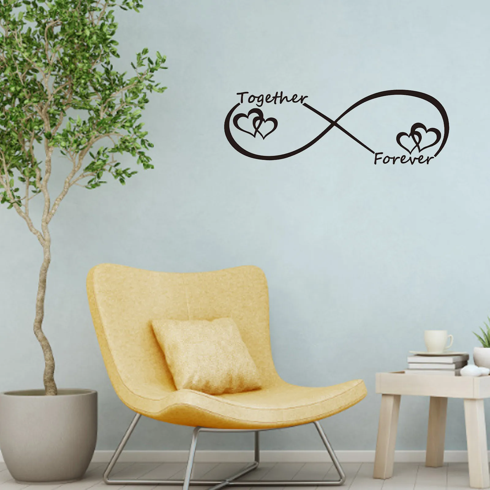 

Valentine's Day English Proverbs Sticker Living Room Bedroom Carved Wall Sticker
