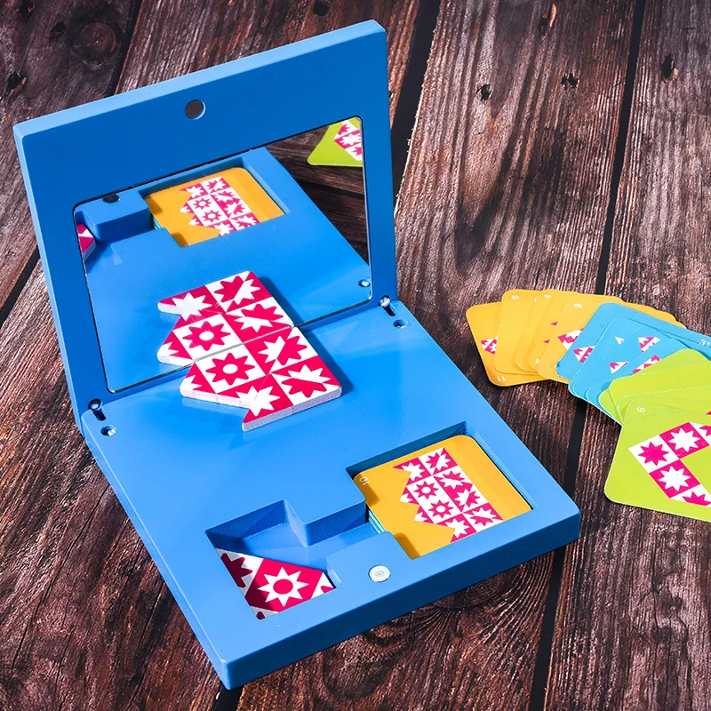 

Reflection Puzzle Wooden Children's Fun Jigsaw Puzzle Whole Brain Space Thinking Logical Reasoning Intelligence Toys