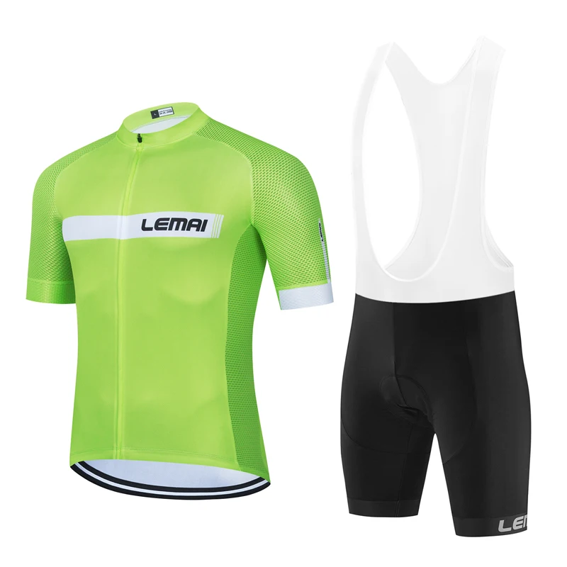 

2021 Summer Quick Dry Breathable Men Cycling Jersey Set MTB Racing Bicycle Clothing PRO Team Mountain Bike Sportswear