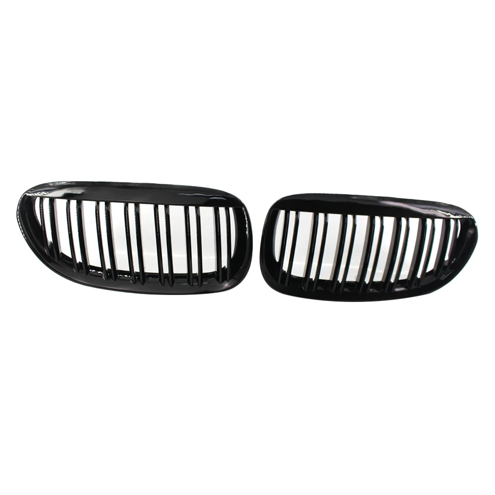 KKMOON 2 шт. автомобильный глянцевый черный передний бампер радиатор решетка