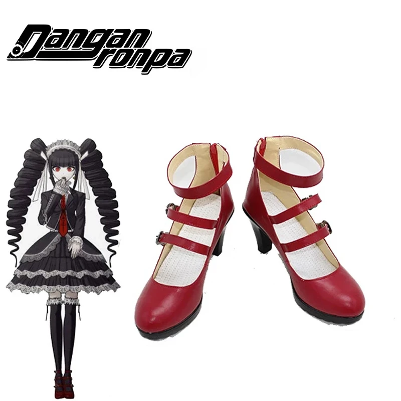 Dangan Ronpa Celestia Ludenberg Cosplay Shoes Boots For Adult Women's Halloween Party Cosplay Boots Custom Made Free Shipping