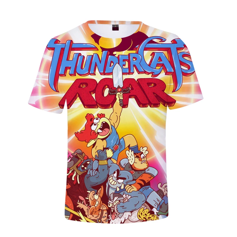 

T shirt Thundercat Summer Harajuku Tees Cartoon T Shirt Women T Short Sleeve Mens Clthoes Funny Men 3D Thunder cats T-Shirt Top